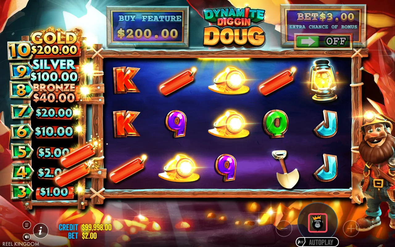 The base game — Dynamite Diggin' Doug