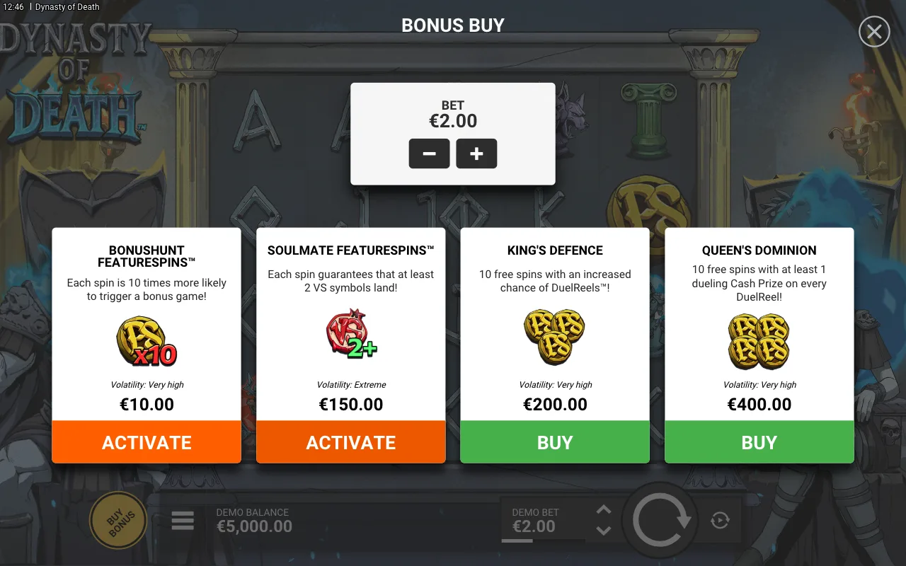 Buying the feature — Dynasty of Death