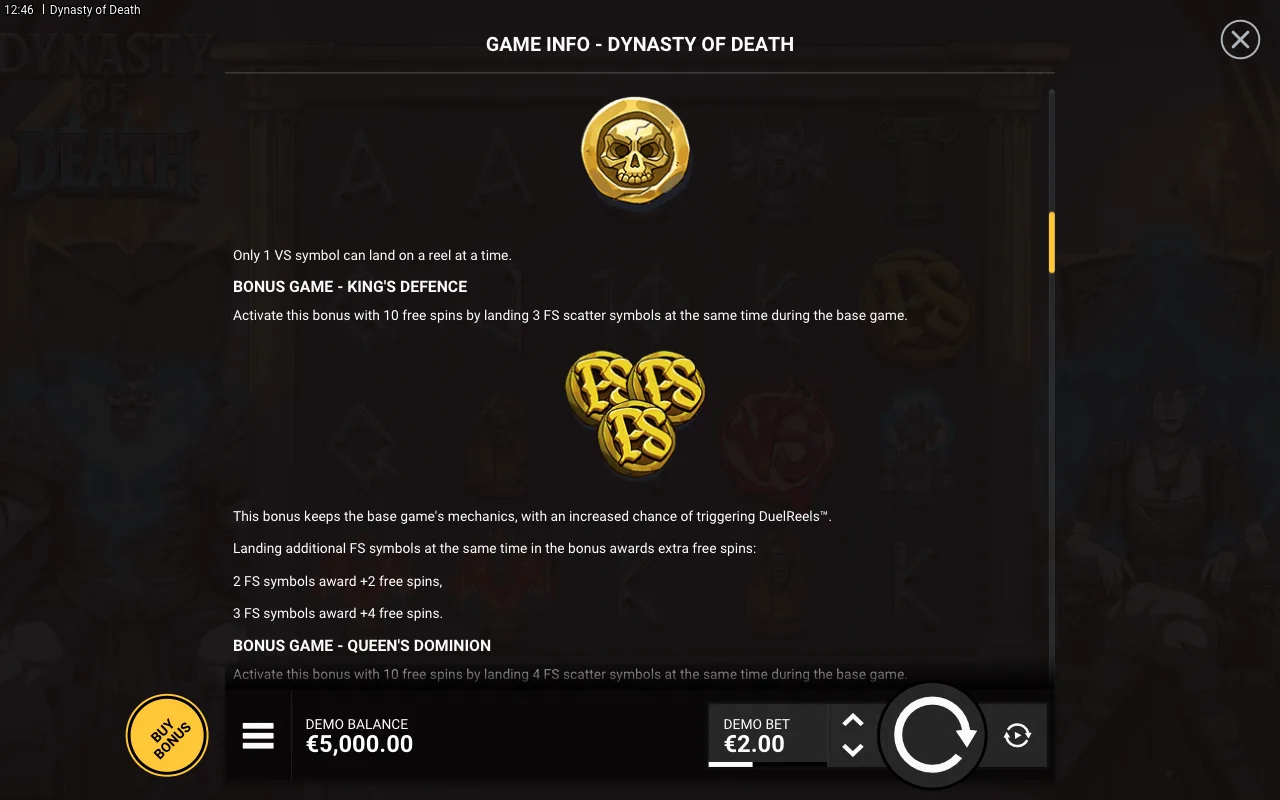 Game rules, page 3 — Dynasty of Death