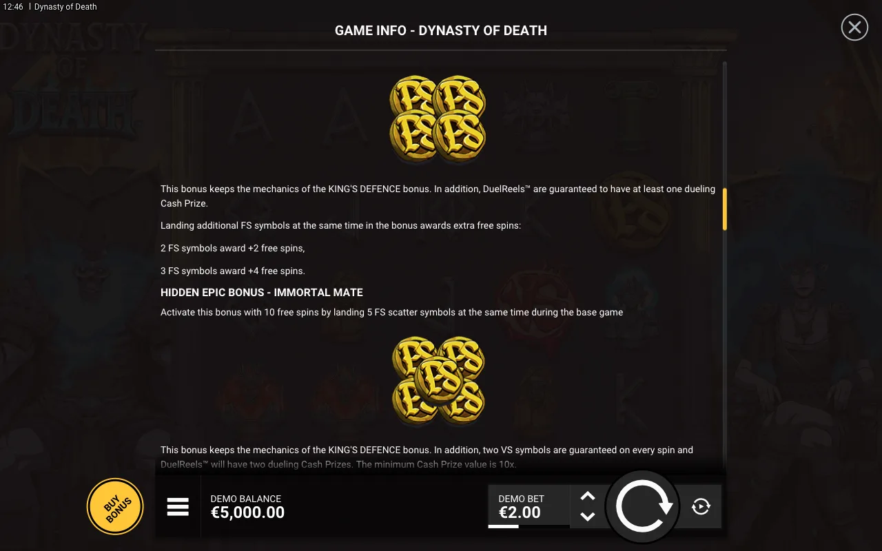 Game rules, page 4 — Dynasty of Death