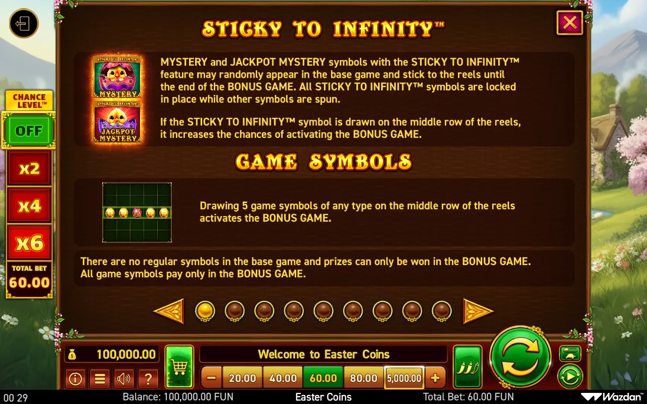Game rules, page 1 — Easter Coins