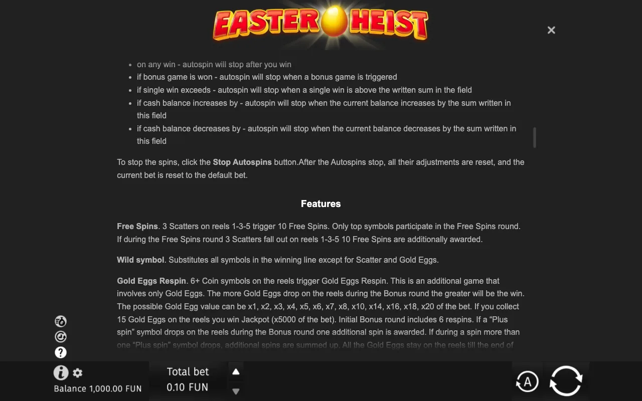 Game rules, page 7 — Easter Heist