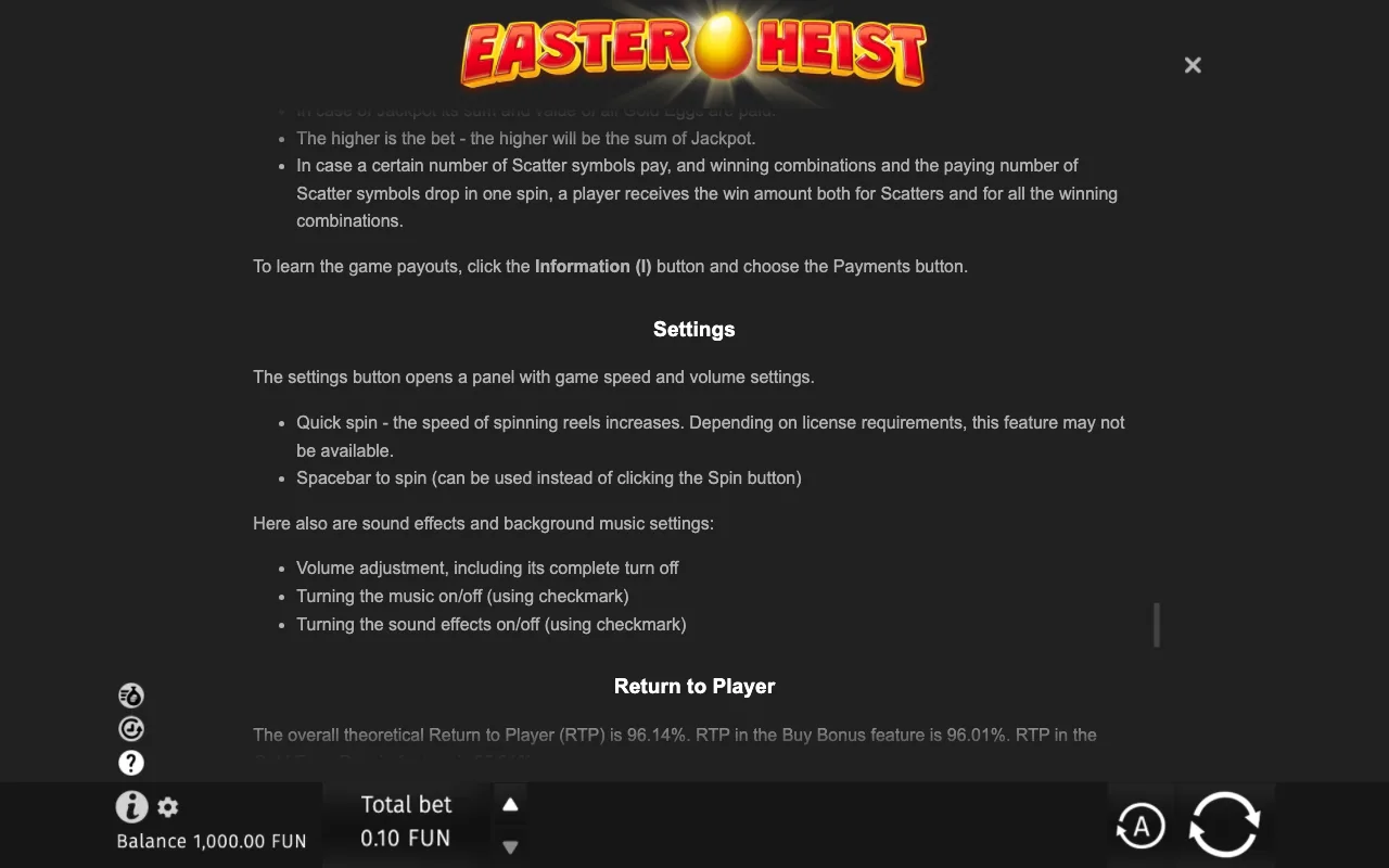 Game rules, page 9 — Easter Heist
