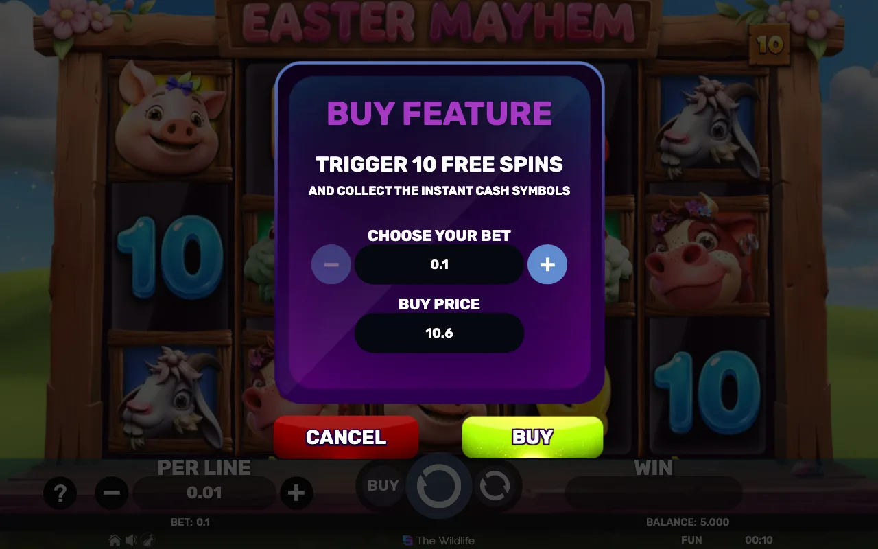 Buying the feature — Easter Mayhem