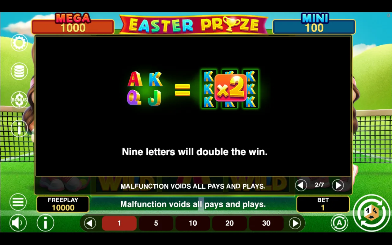 Game rules, page 2 — Easter Prize Hold And Win