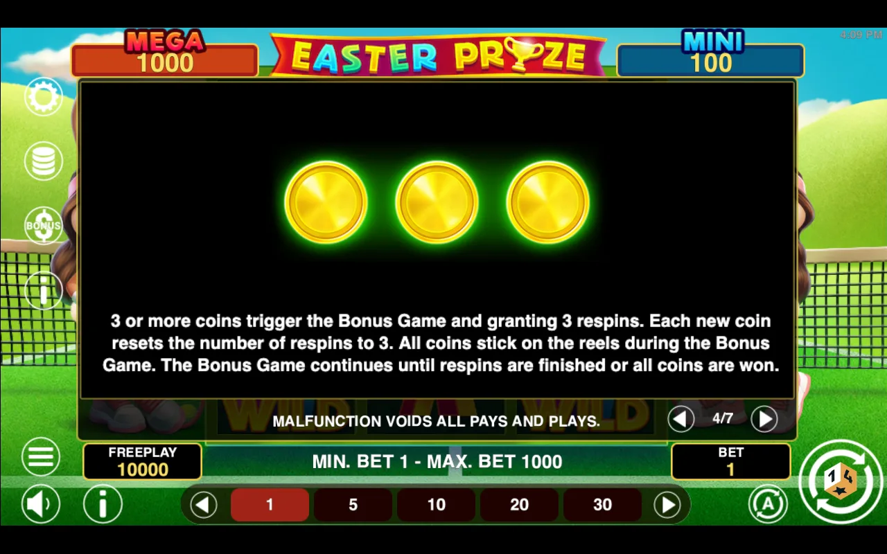 Game rules, page 4 — Easter Prize Hold And Win