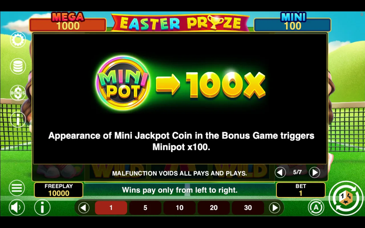 Game rules, page 5 — Easter Prize Hold And Win