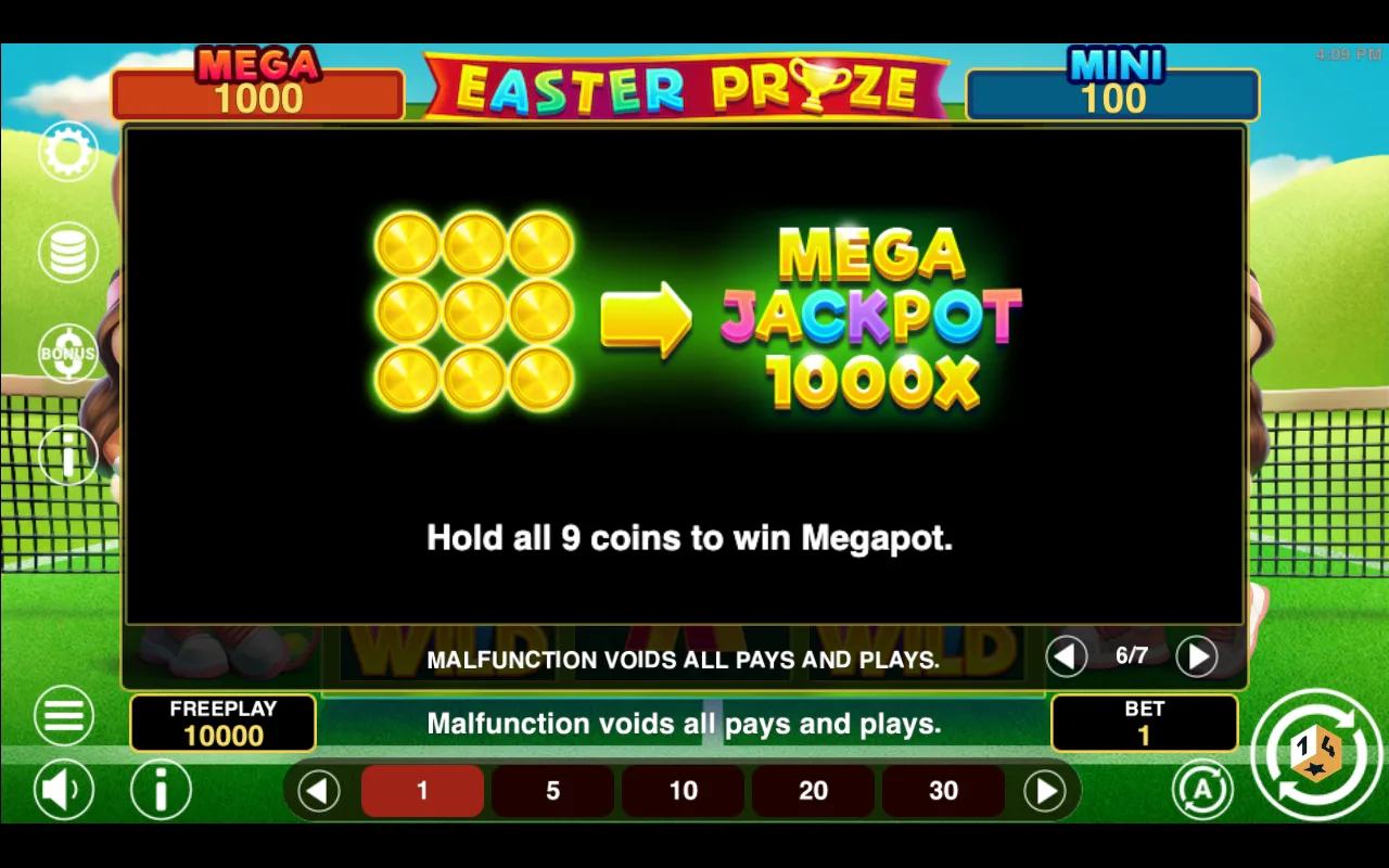 Game rules, page 6 — Easter Prize Hold And Win