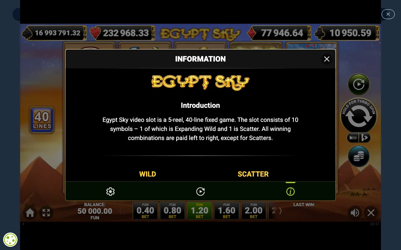 Game rules, page 1 — Egypt Sky