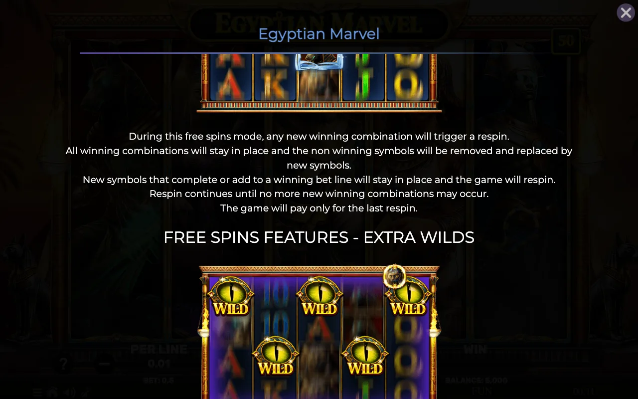 Game rules, page 2 — Egyptian Marvel