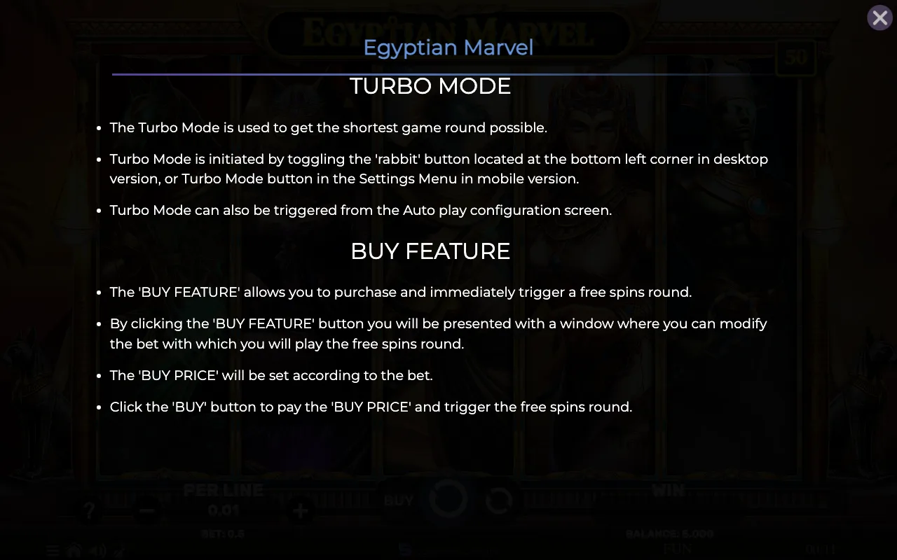 Game rules, page 8 — Egyptian Marvel