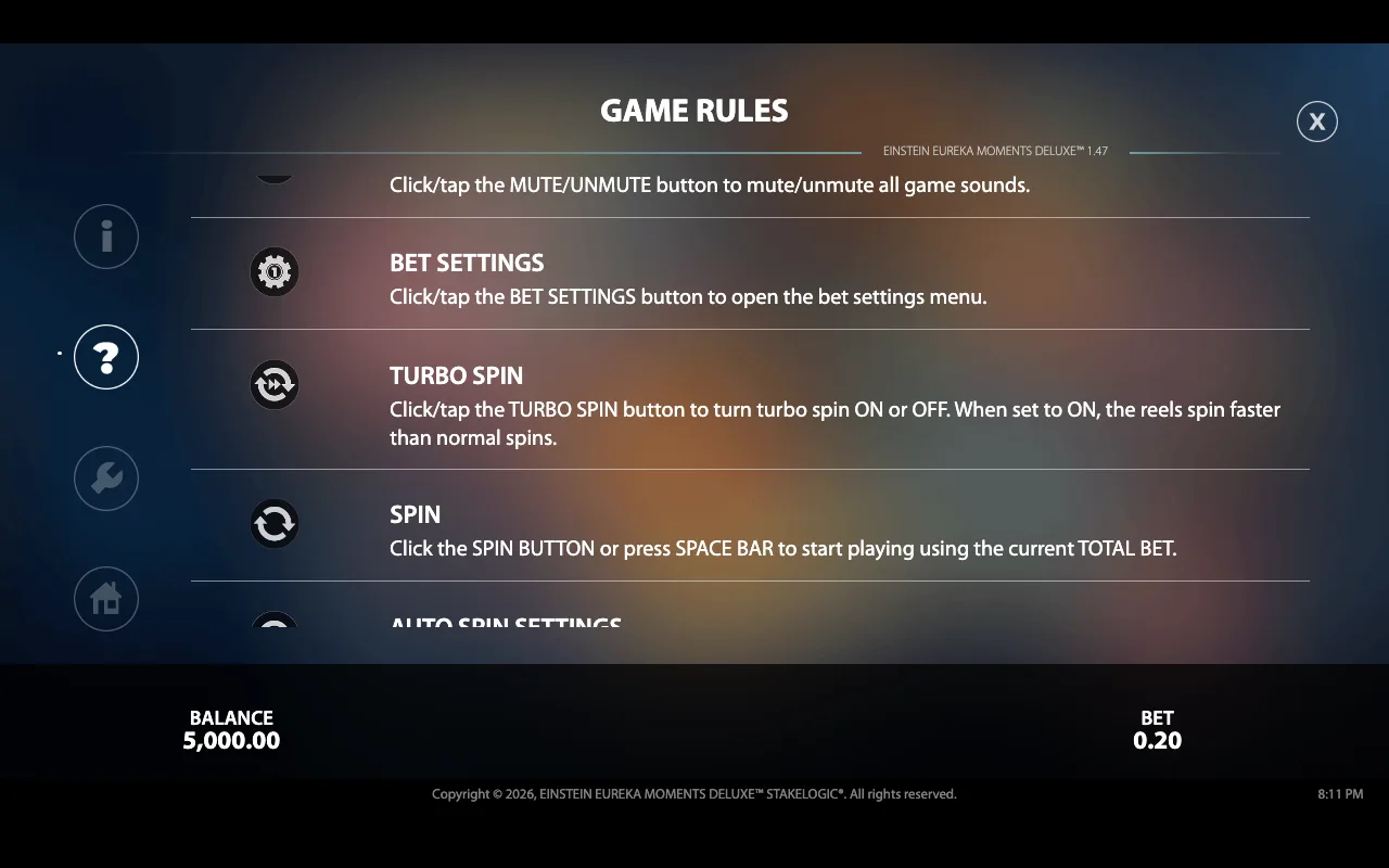 Game rules — Einstein Eureka Moments Deluxe