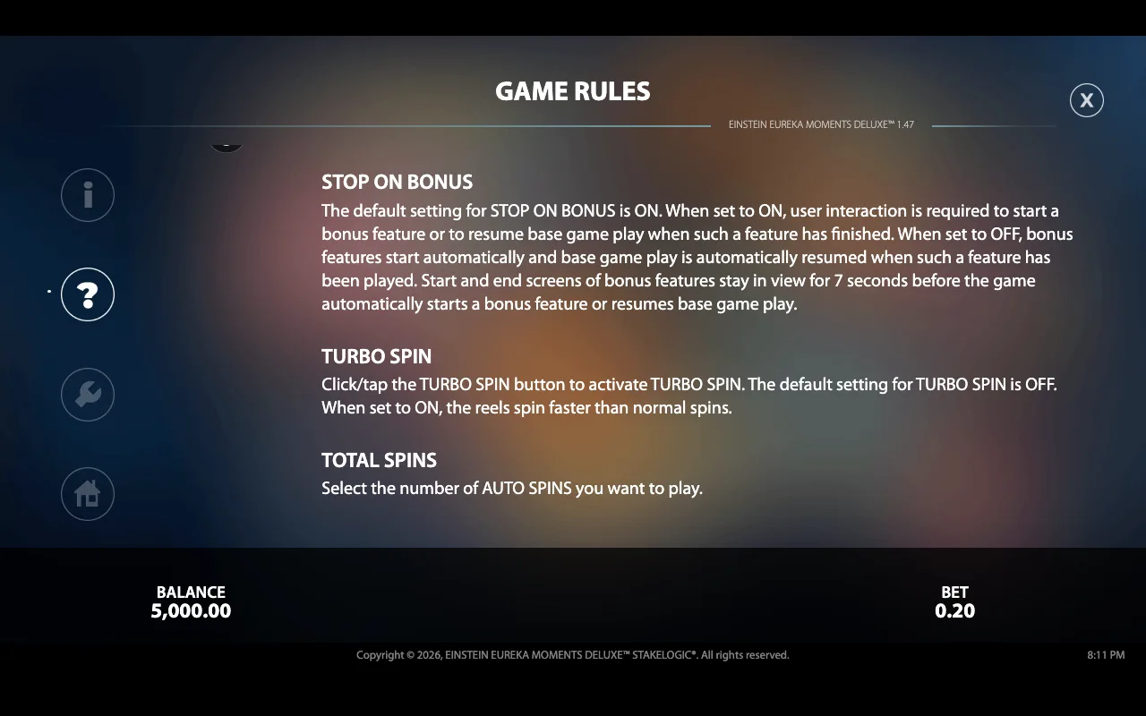 Game rules — Einstein Eureka Moments Deluxe
