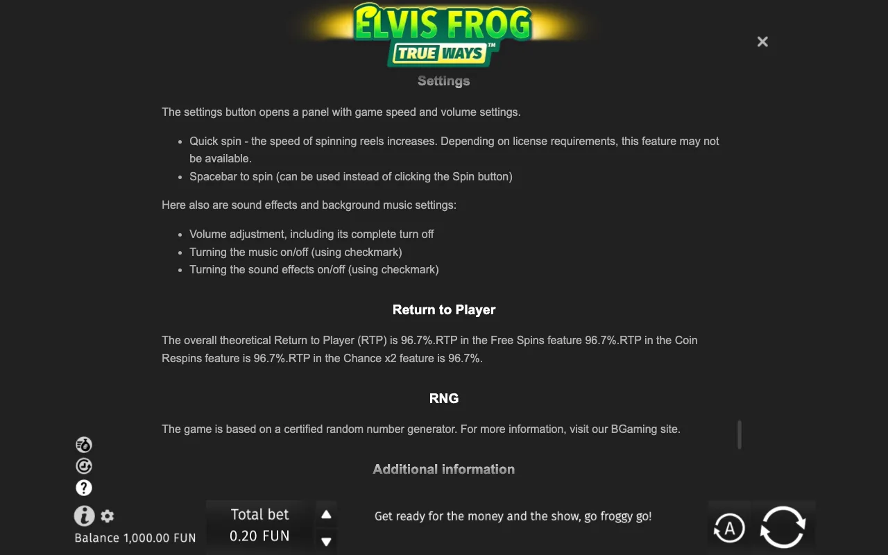Game rules, page 11 — Elvis Frog TrueWays