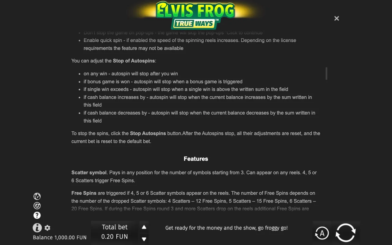 Game rules, page 7 — Elvis Frog TrueWays