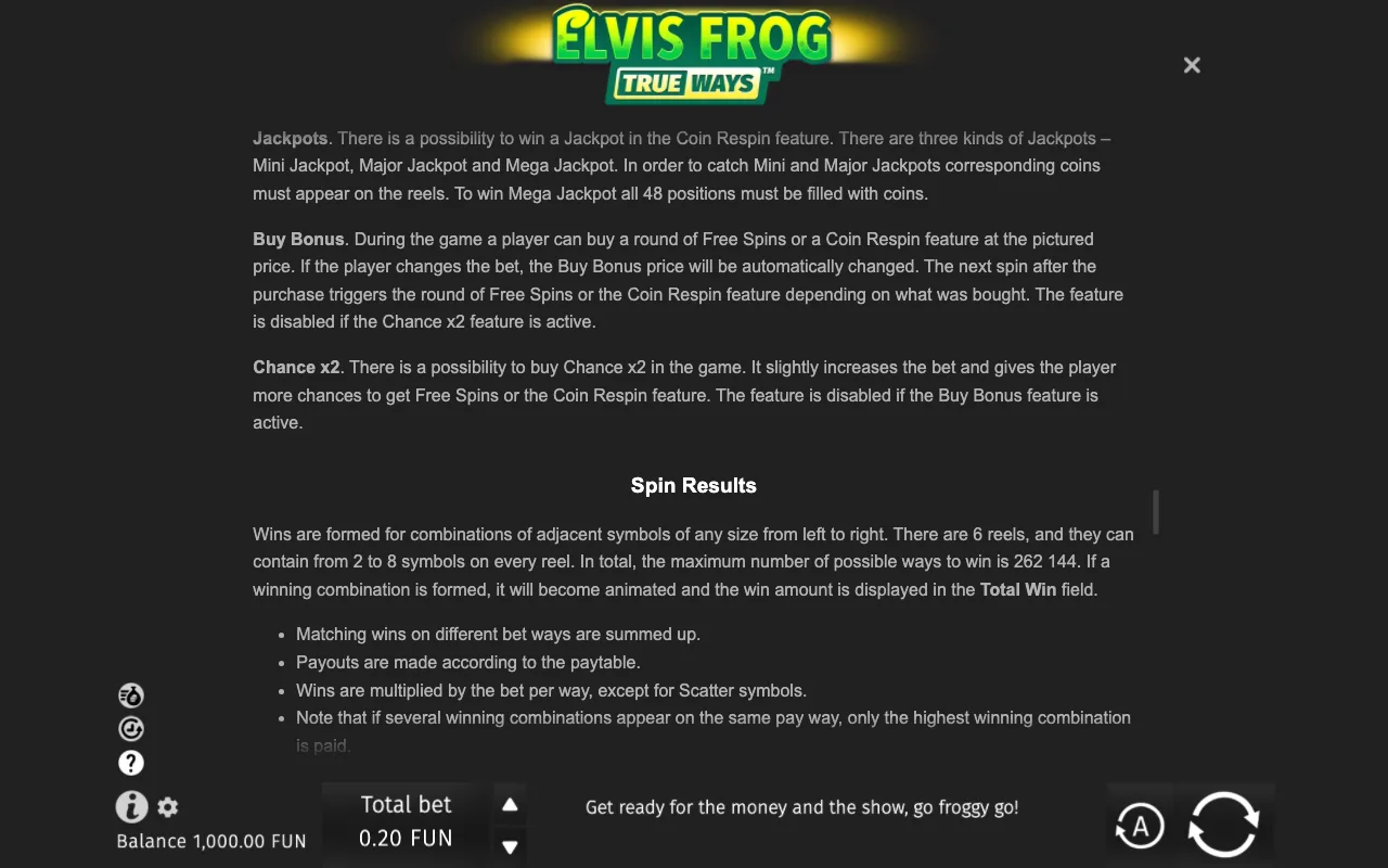 Game rules, page 9 — Elvis Frog TrueWays