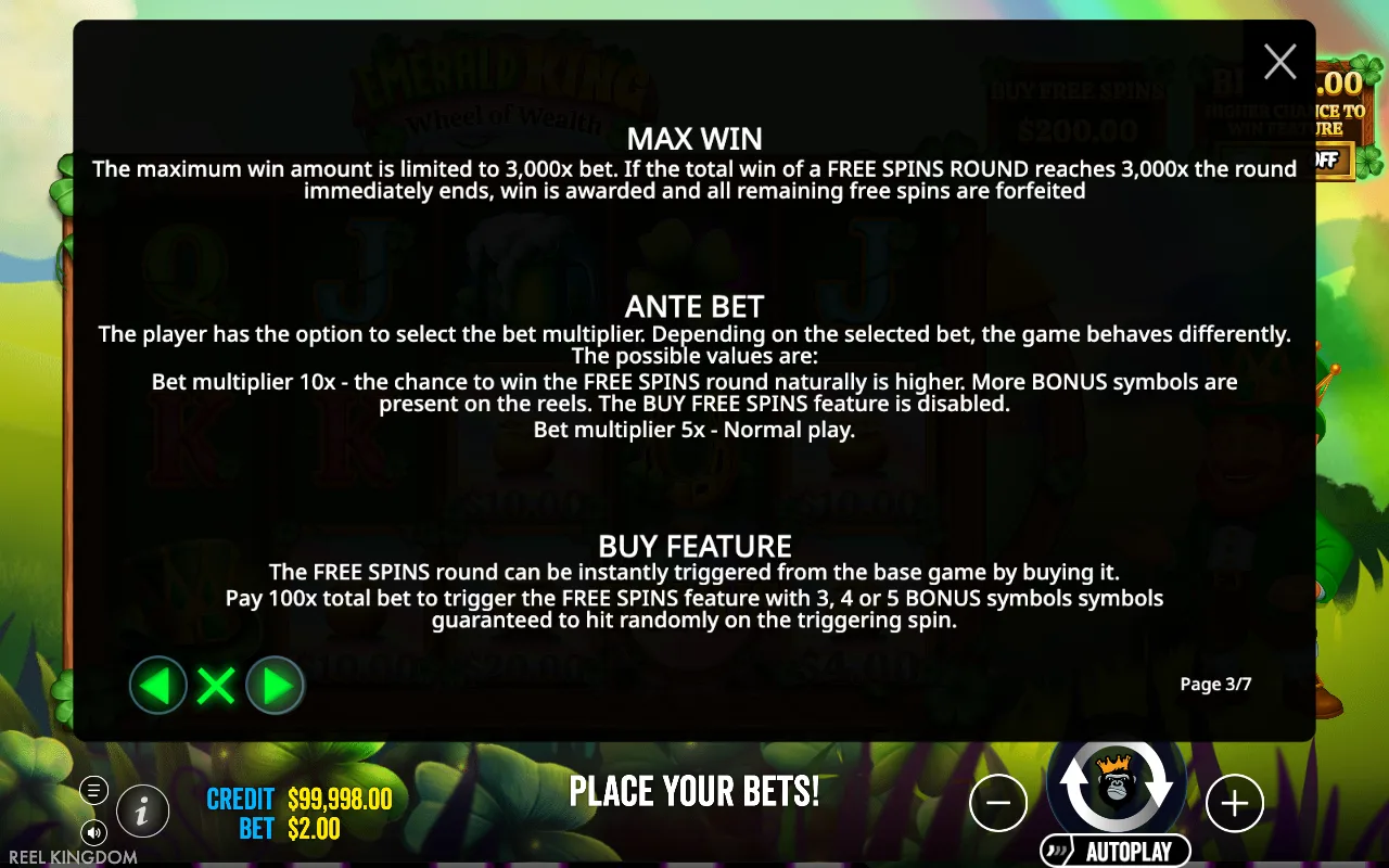 Max win — Emerald King Wheel of Wealth