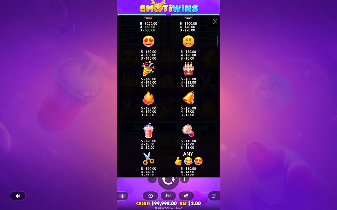 Game rules, page 3 — Emotiwins