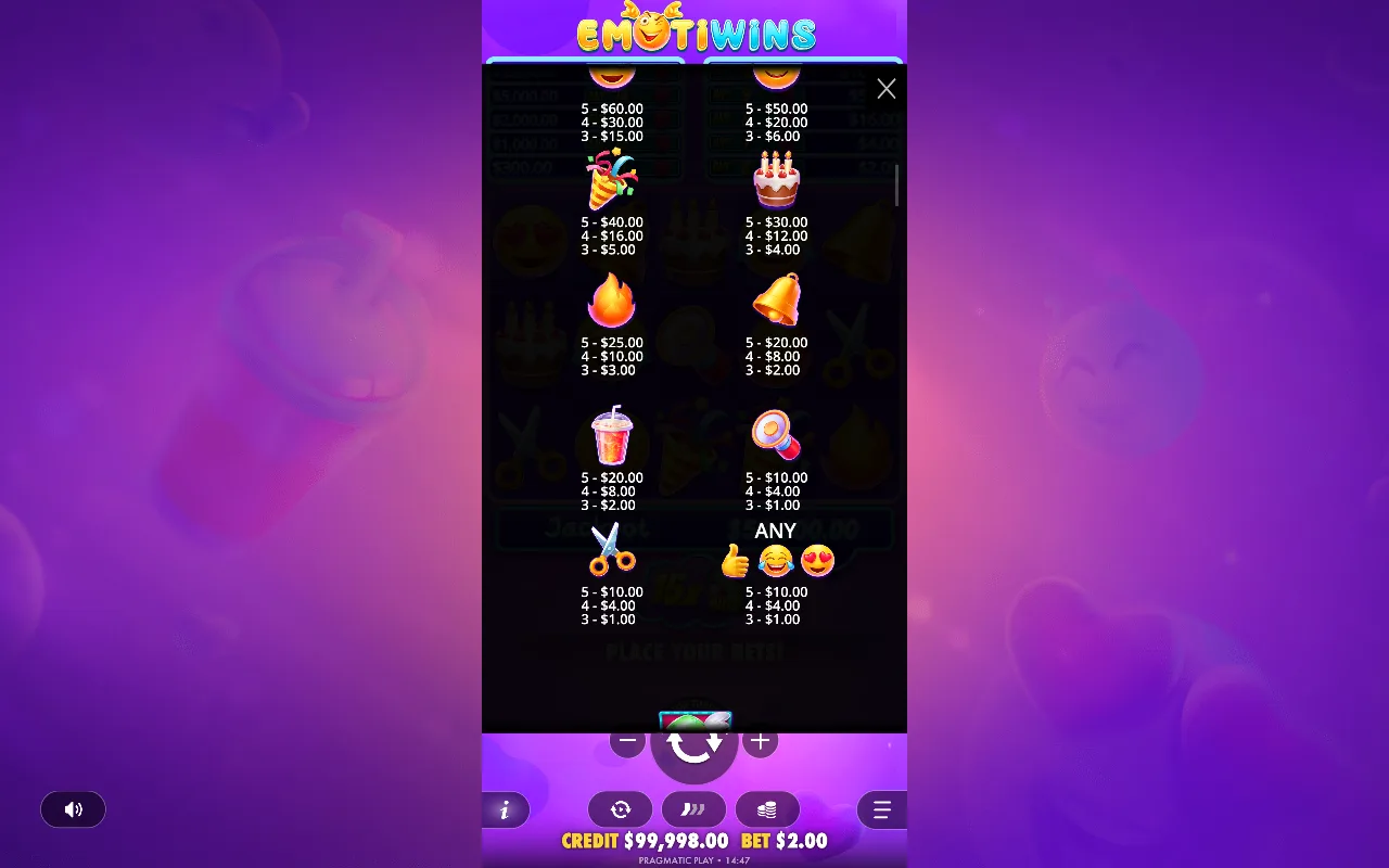 Game rules, page 4 — Emotiwins
