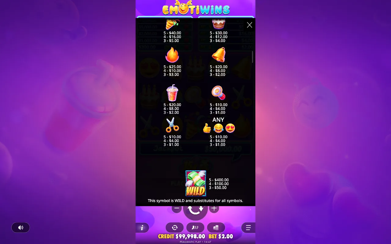 Game rules, page 5 — Emotiwins