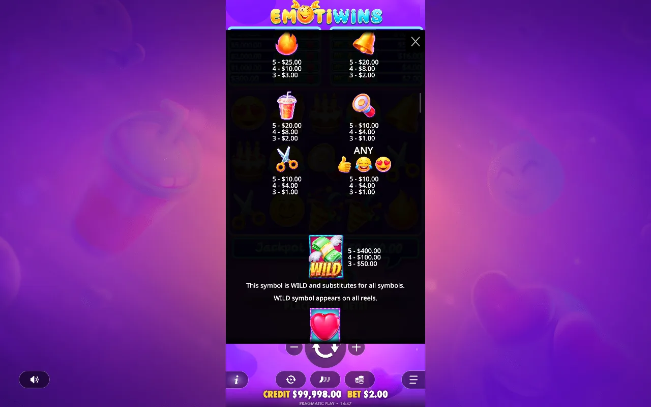 Game rules, page 6 — Emotiwins