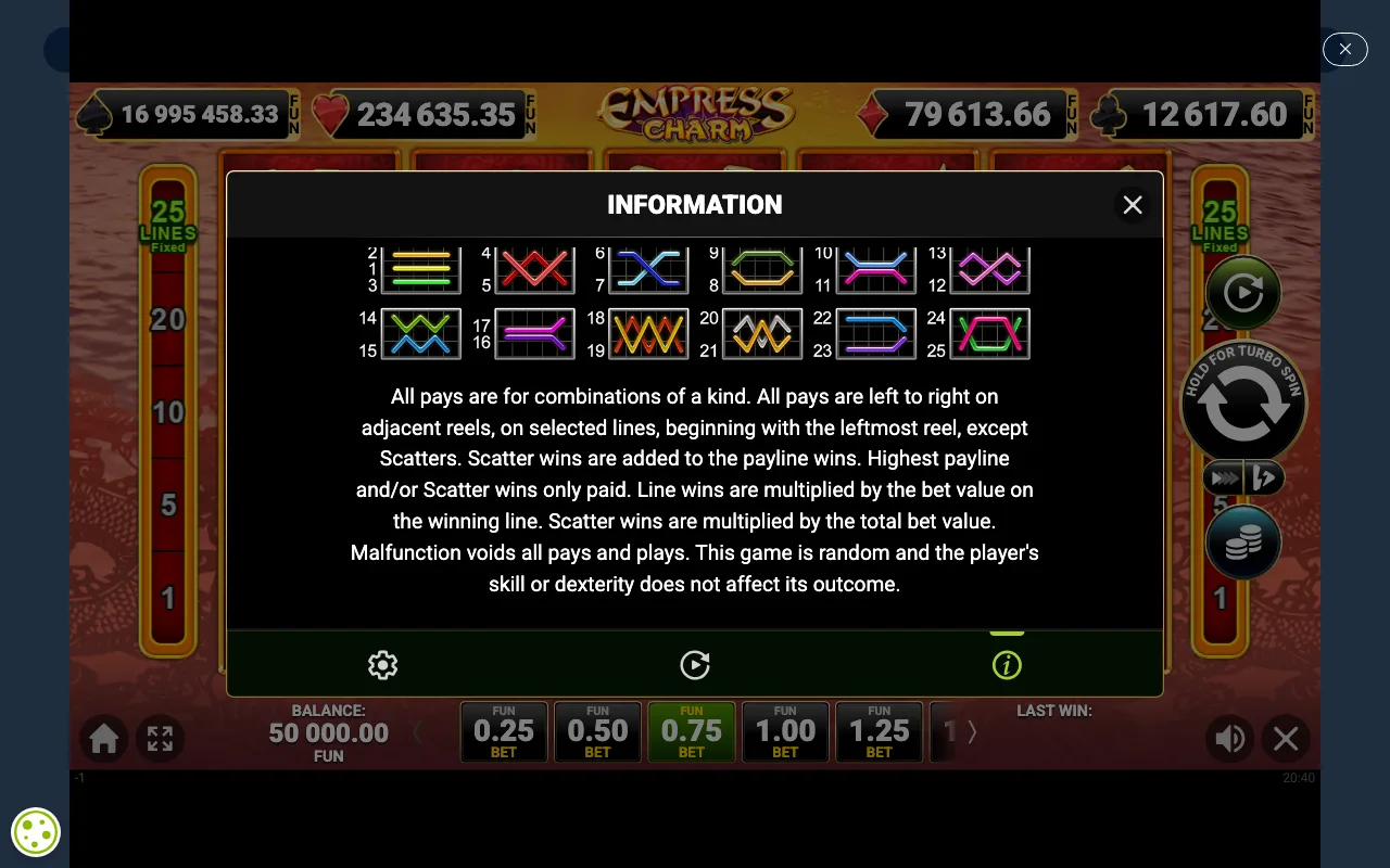 Game rules, page 5 — Empress Charm