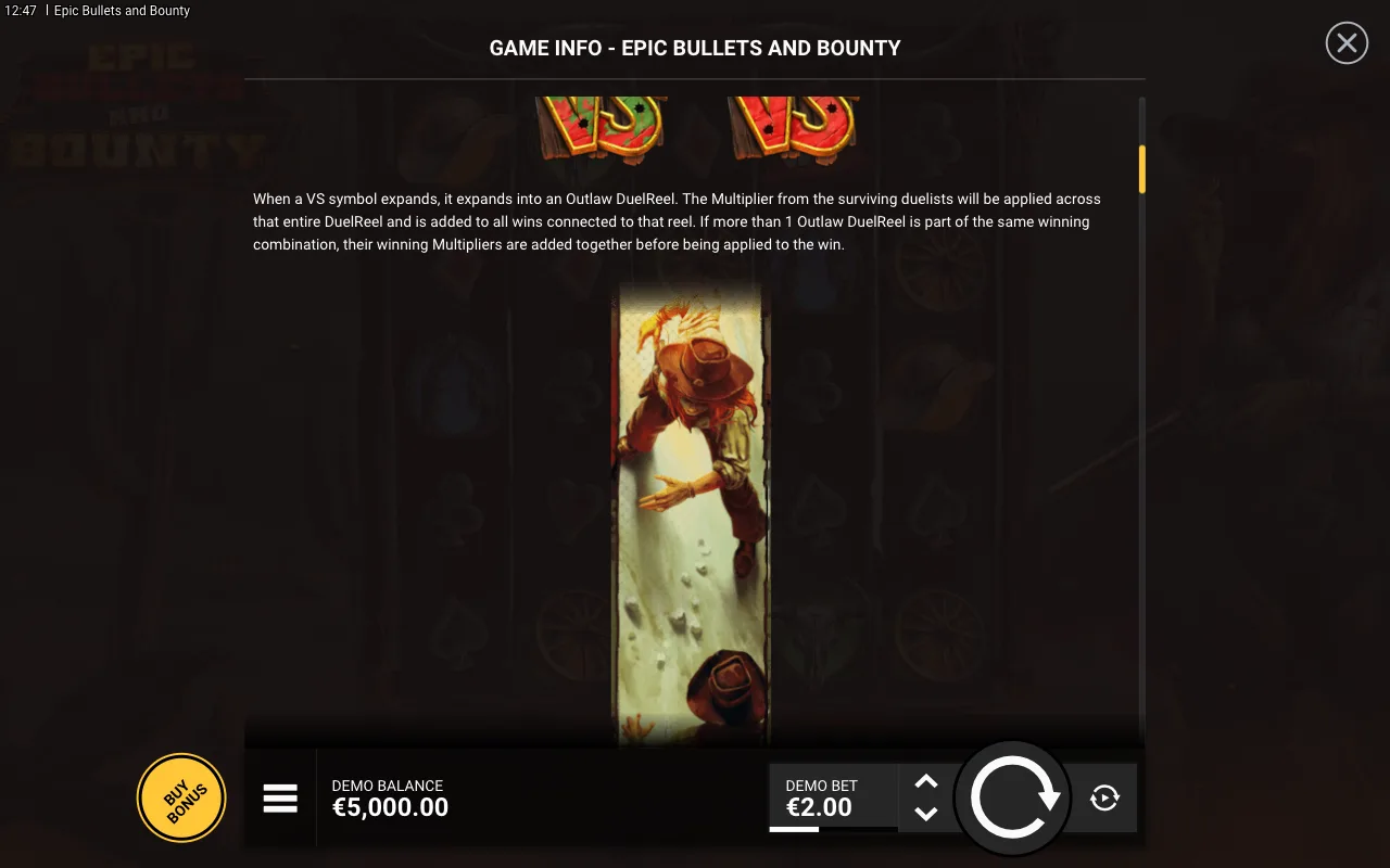 Game rules, page 2 — Epic Bullets and Bounty