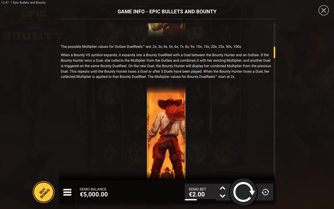 Game rules, page 3 — Epic Bullets and Bounty