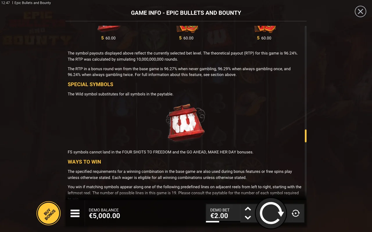 Game rules, page 9 — Epic Bullets and Bounty