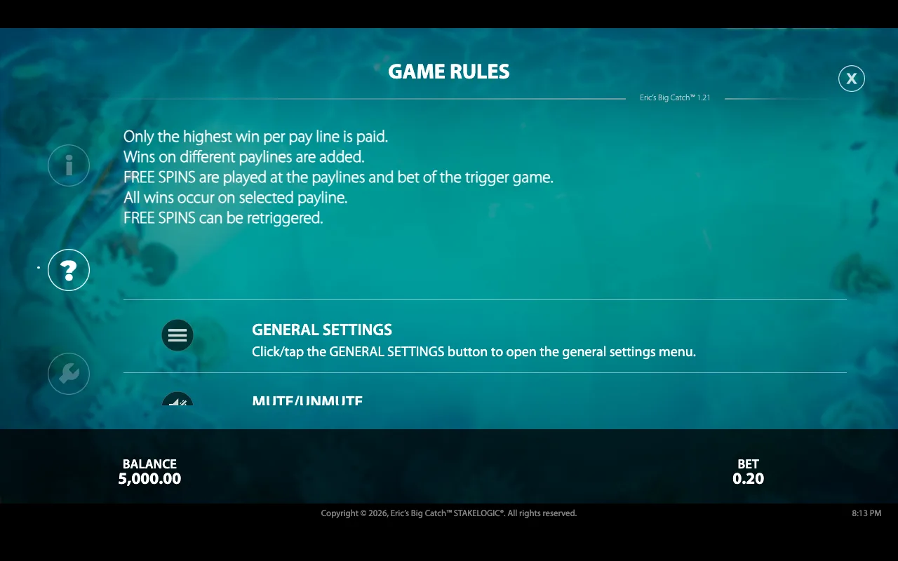 Game rules, page 4 — Erics Big Catch
