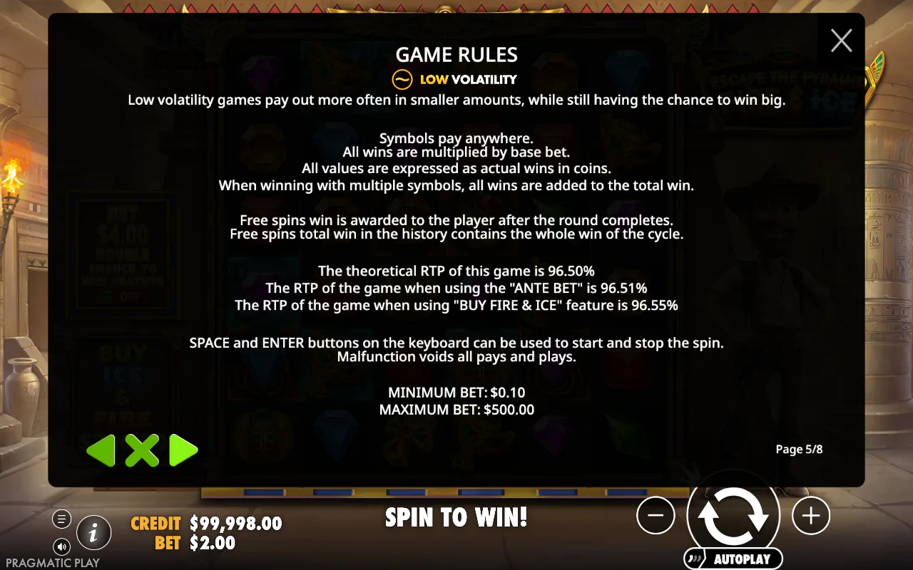 Game rules — Escape the Pyramid — Fire & Ice