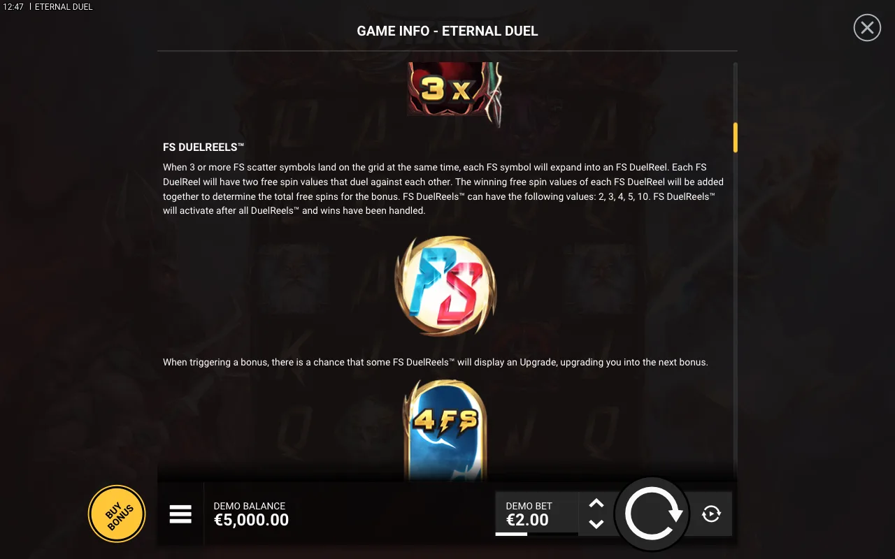 Game rules, page 3 — Eternal Duel