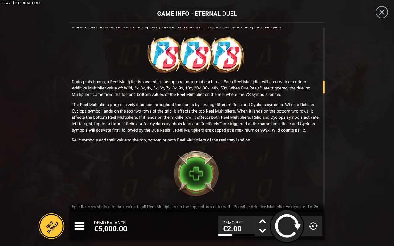 Game rules, page 5 — Eternal Duel