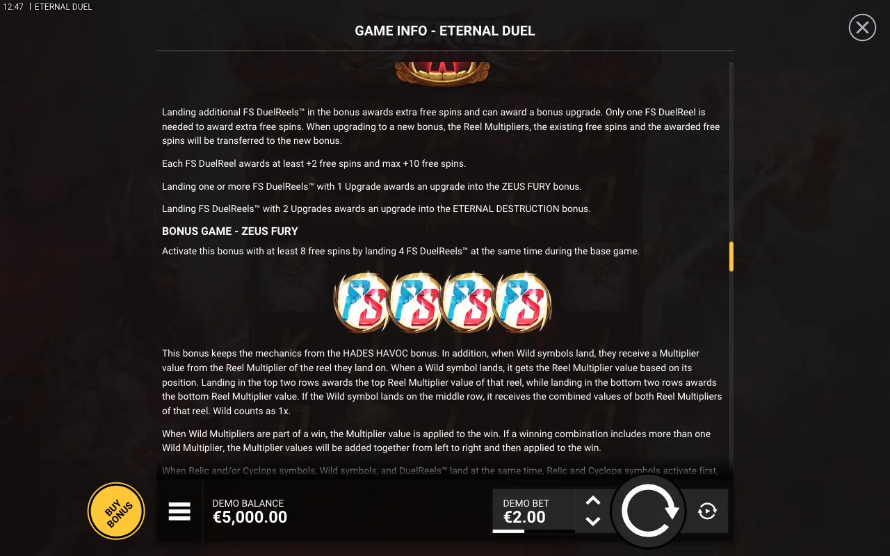 Game rules, page 7 — Eternal Duel