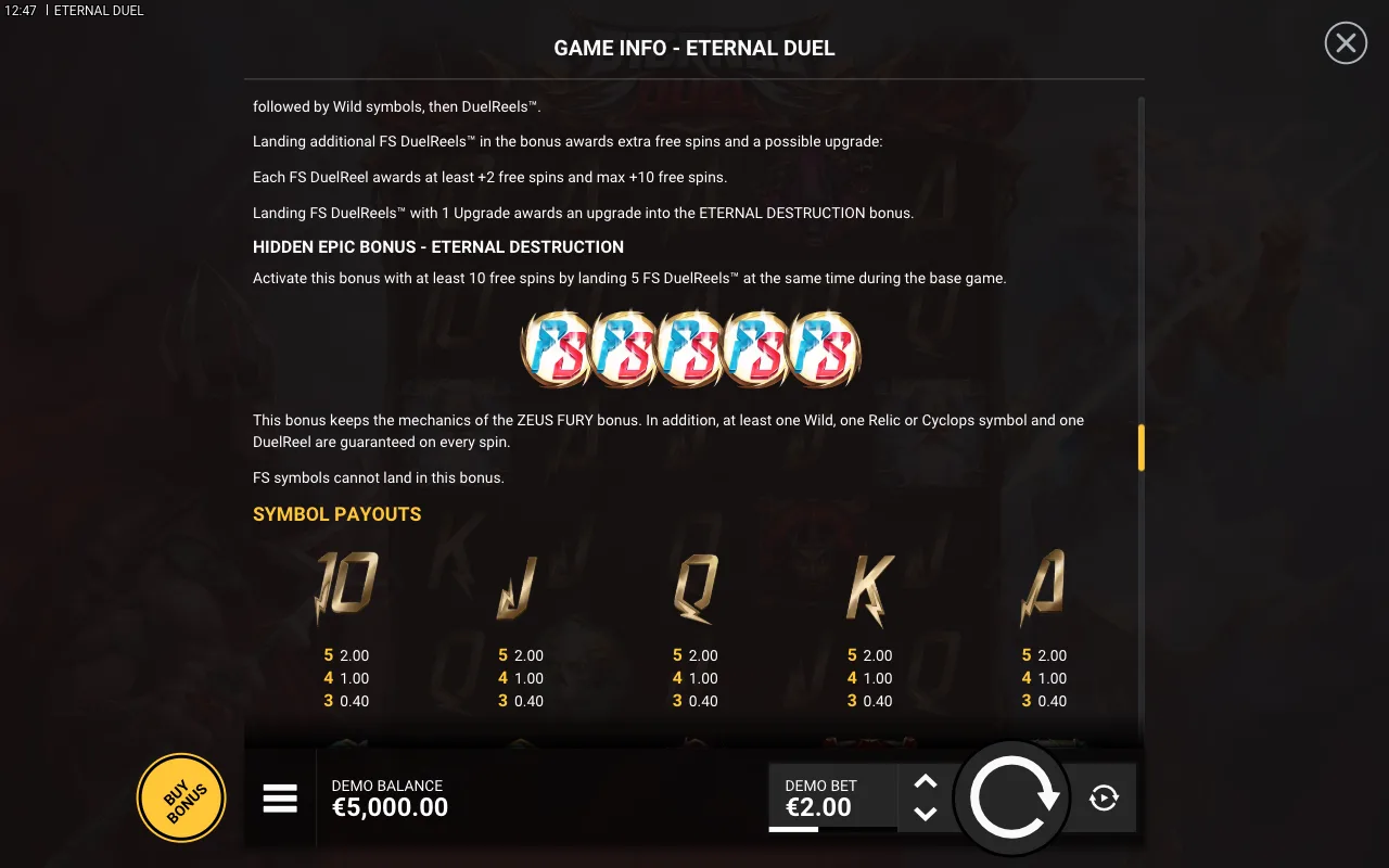 Game rules, page 8 — Eternal Duel