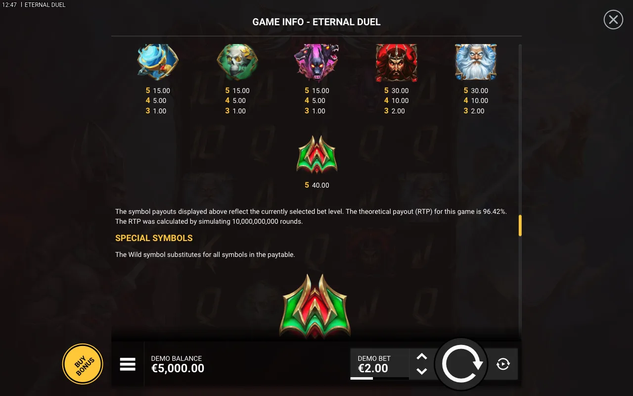 Game rules, page 9 — Eternal Duel