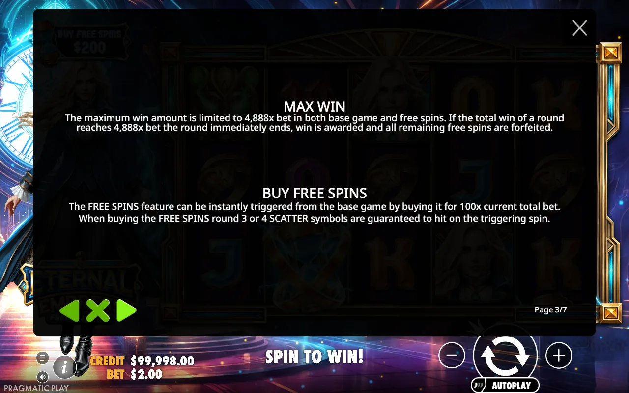 Max win — Eternal Empress Freeze Time