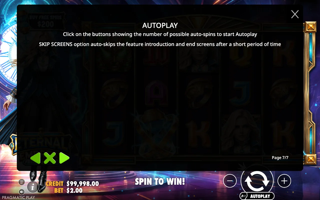 Autoplay — Eternal Empress Freeze Time