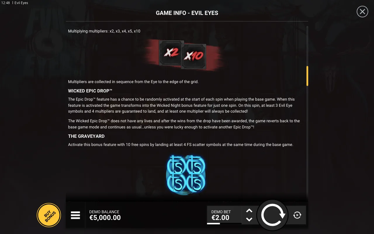 Game rules, page 3 — Evil Eyes