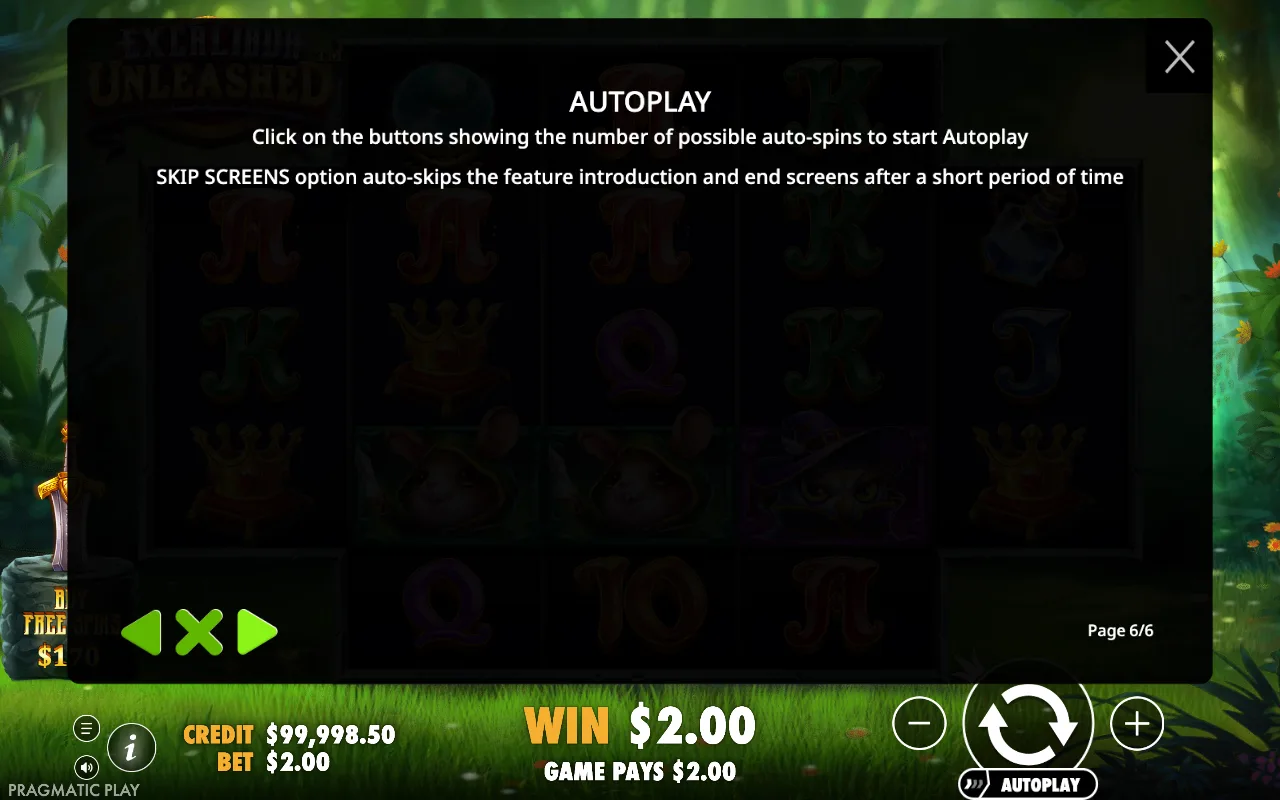 Autoplay — Excalibur Unleashed