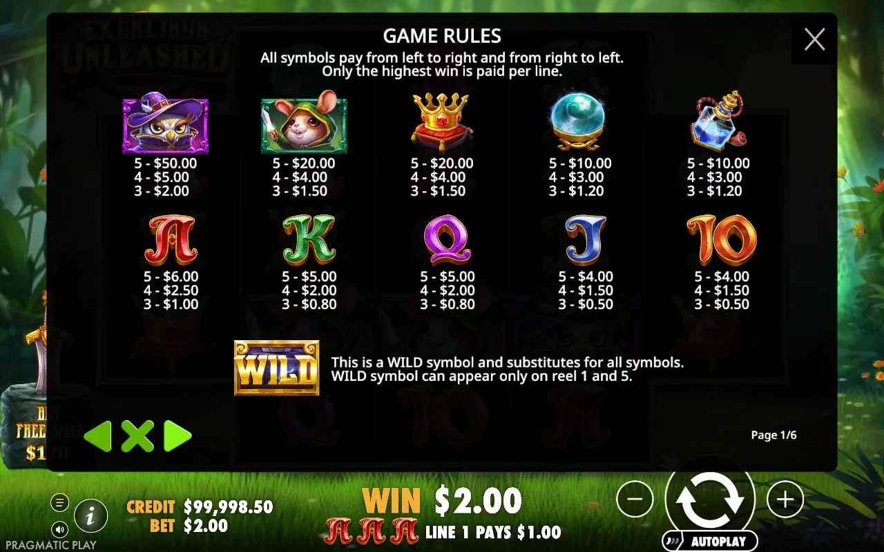 Game rules, page 7 — Excalibur Unleashed