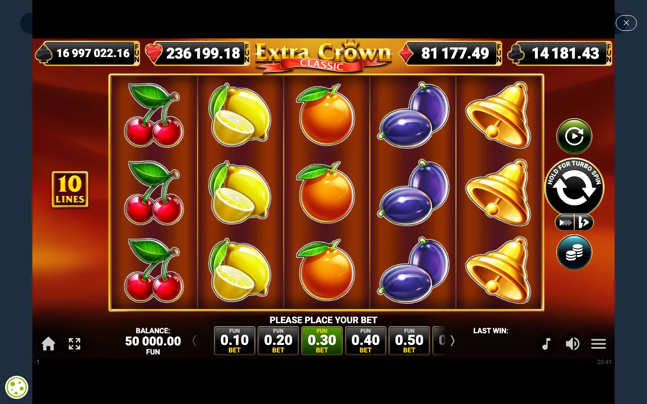 The base game — Extra Crown Classic