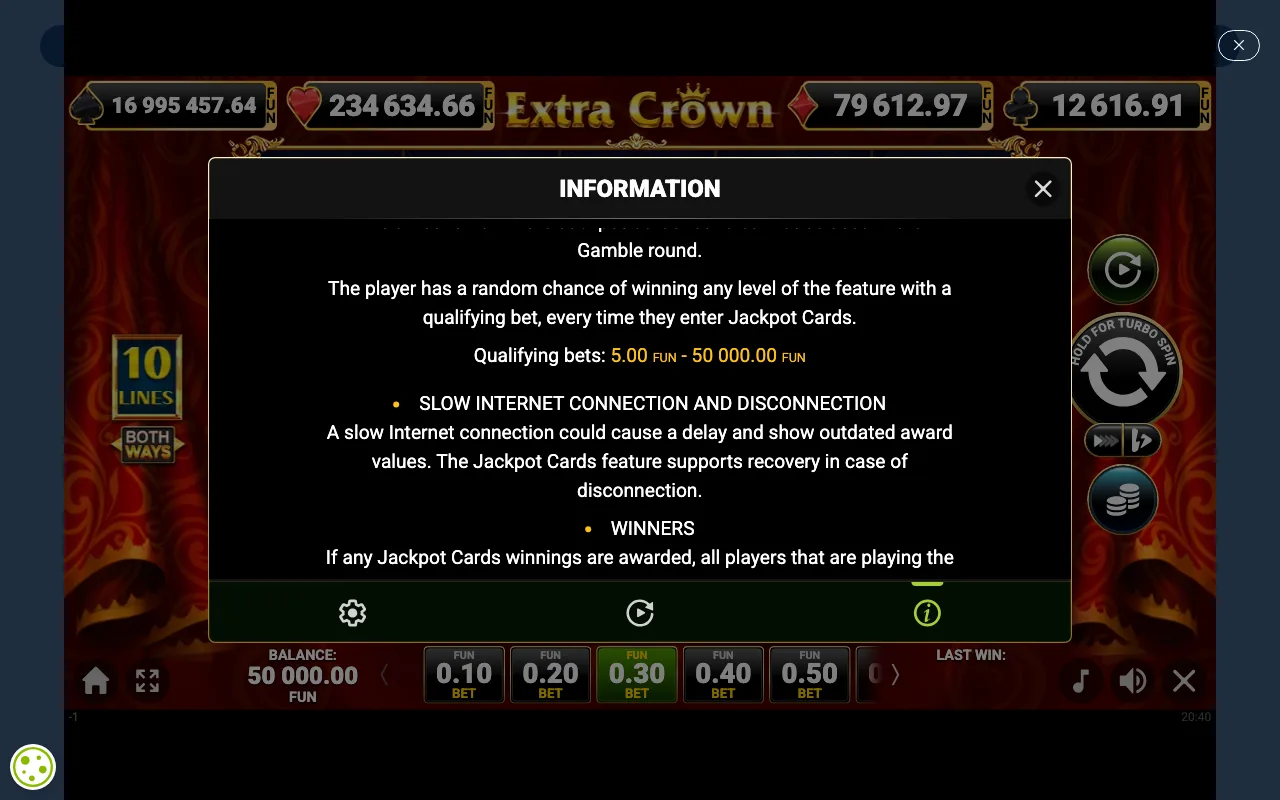 Game rules, page 3 — Extra Crown