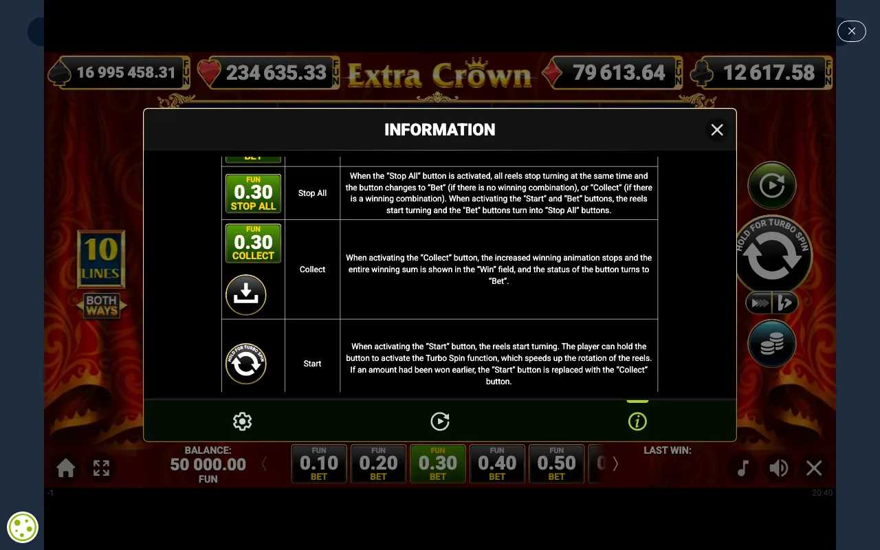 Game rules, page 6 — Extra Crown
