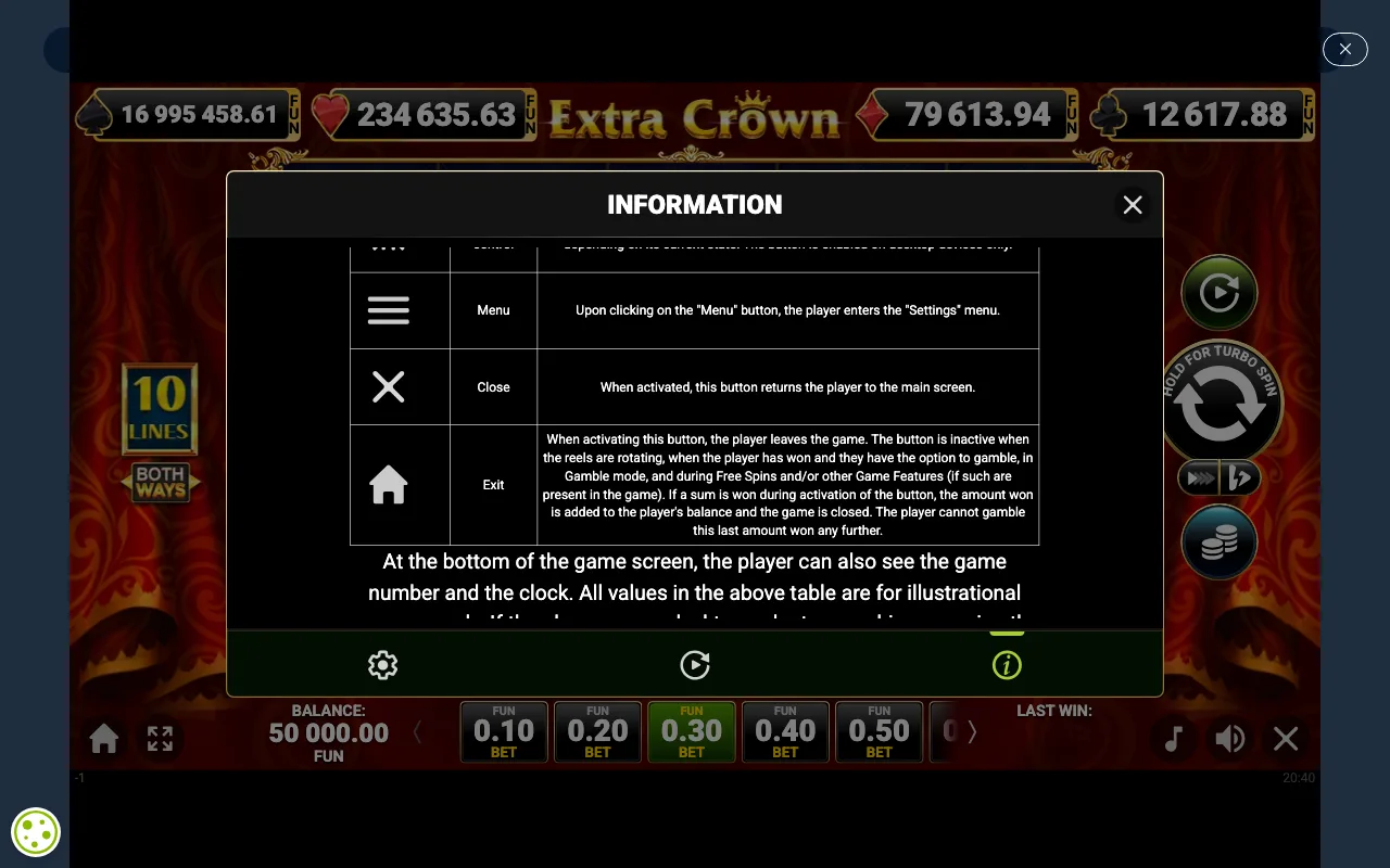 Game rules, page 7 — Extra Crown