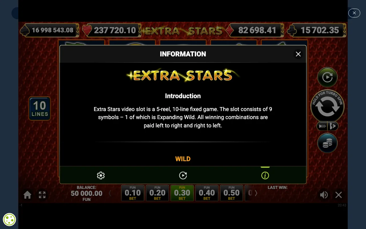 Game rules, page 1 — Extra Stars
