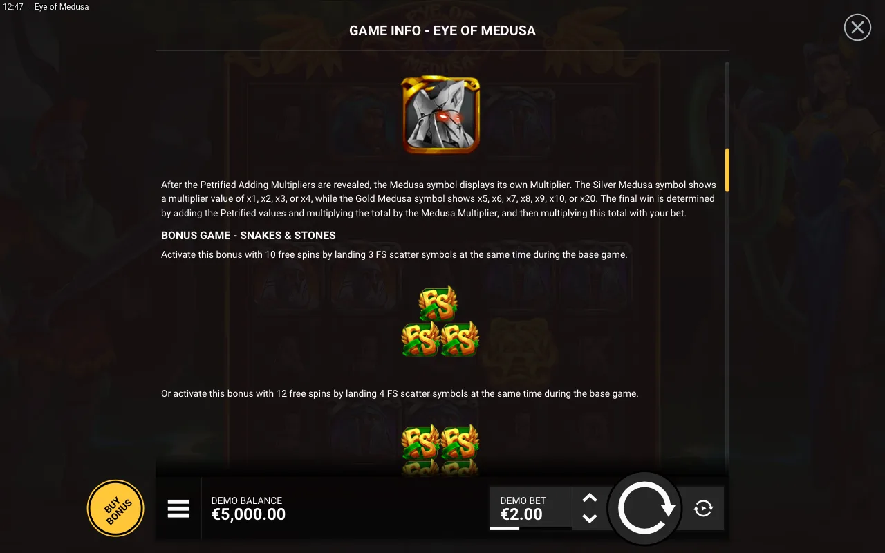 Game rules, page 3 — Eye of Medusa