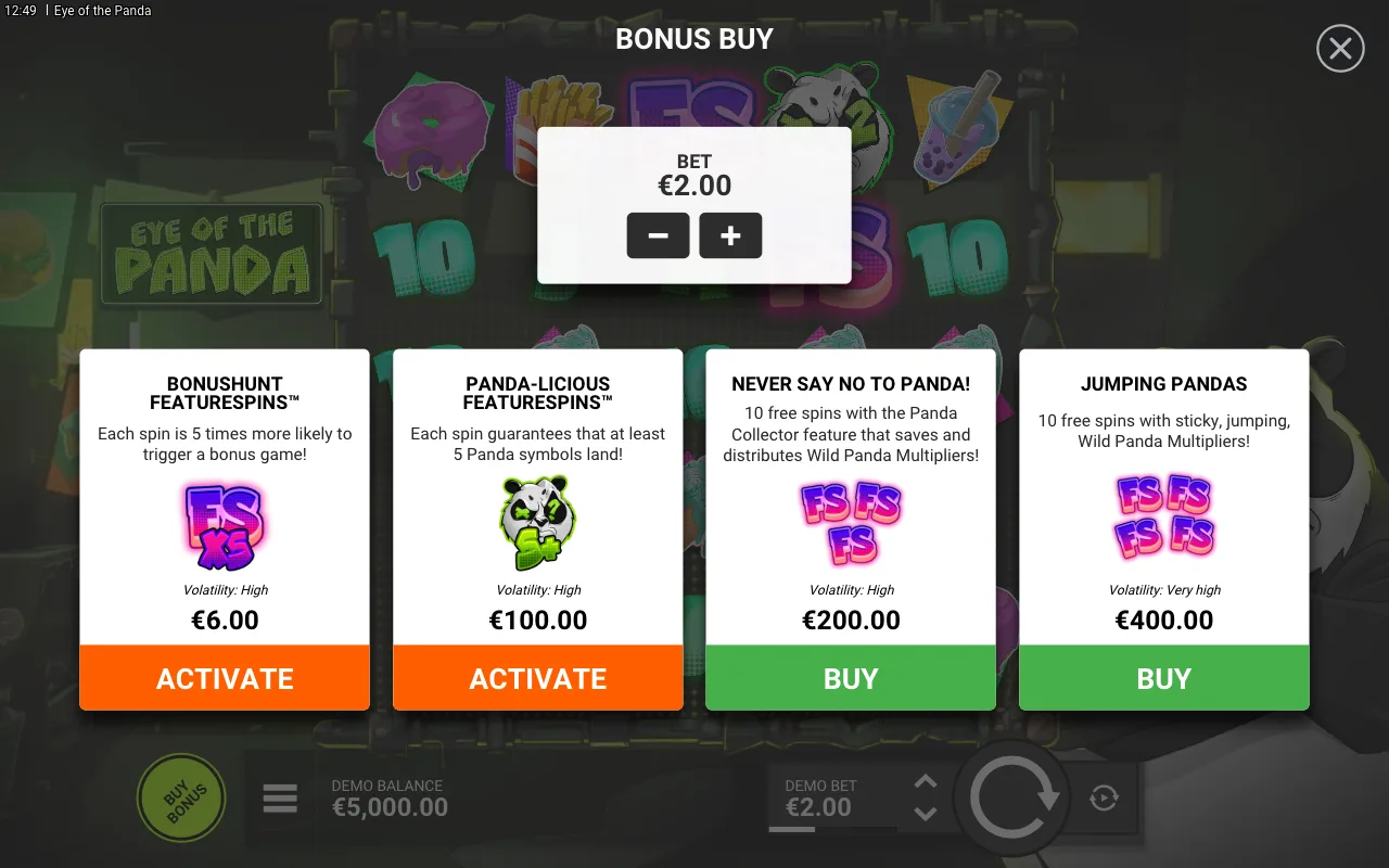 Buying the feature — Eye of the Panda