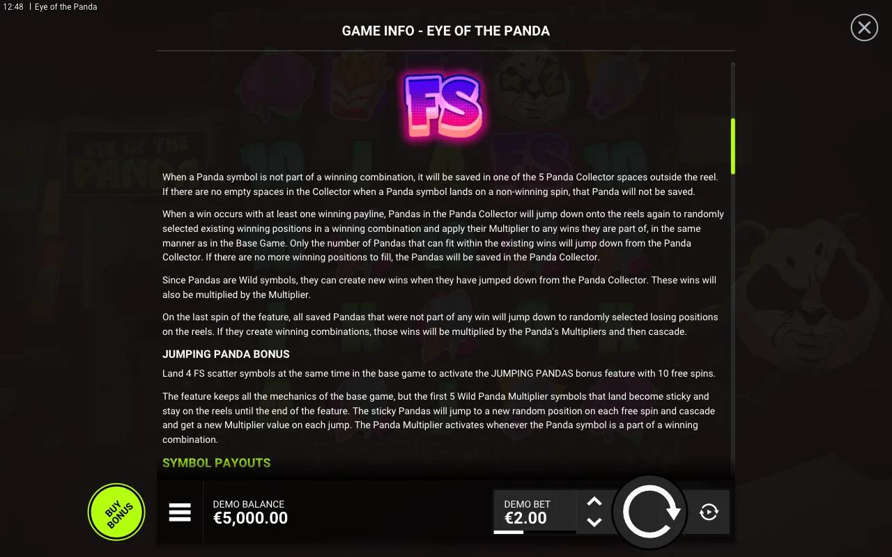 Game rules, page 2 — Eye of the Panda