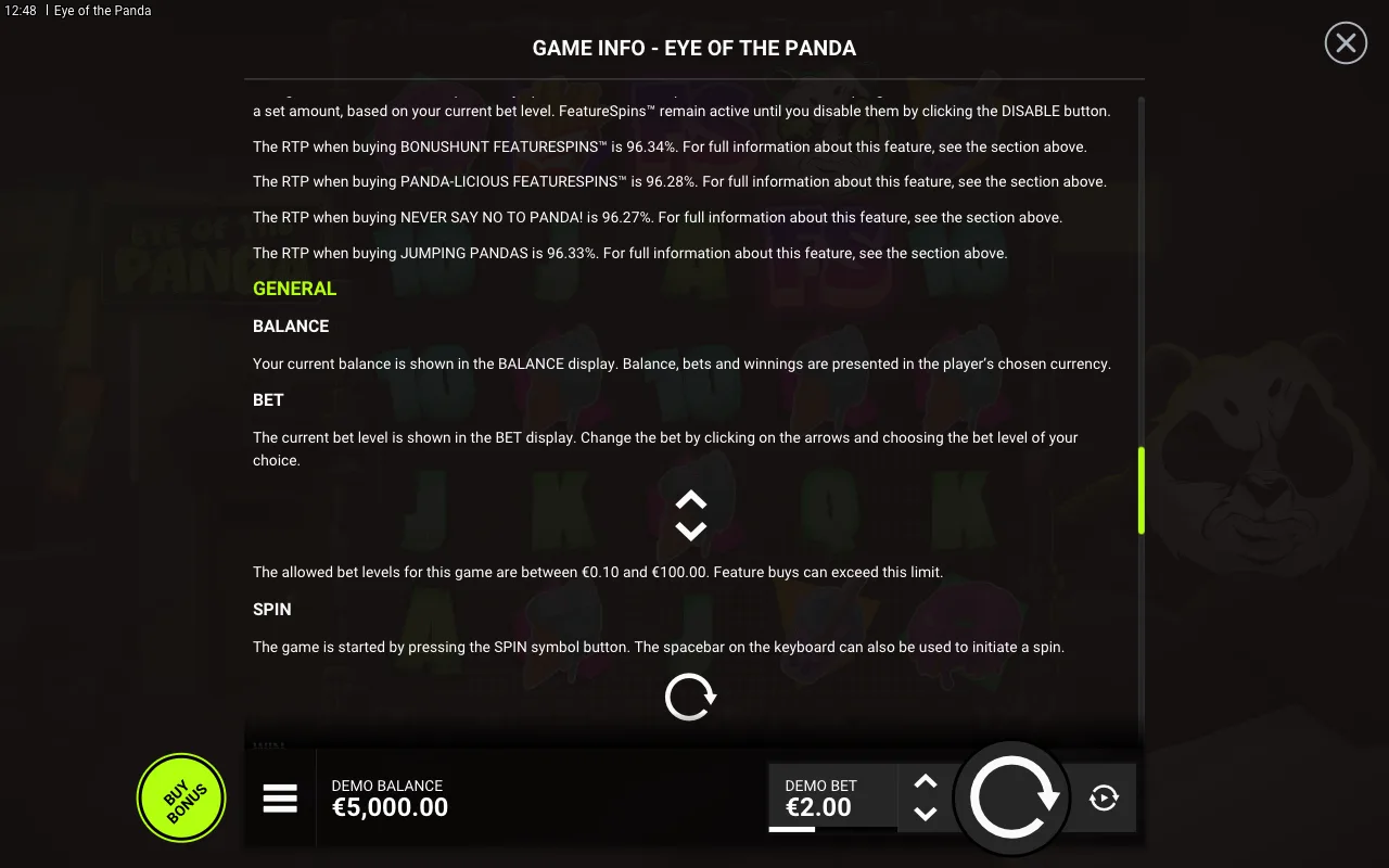 General — Eye of the Panda